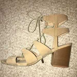 suede wedges/heels